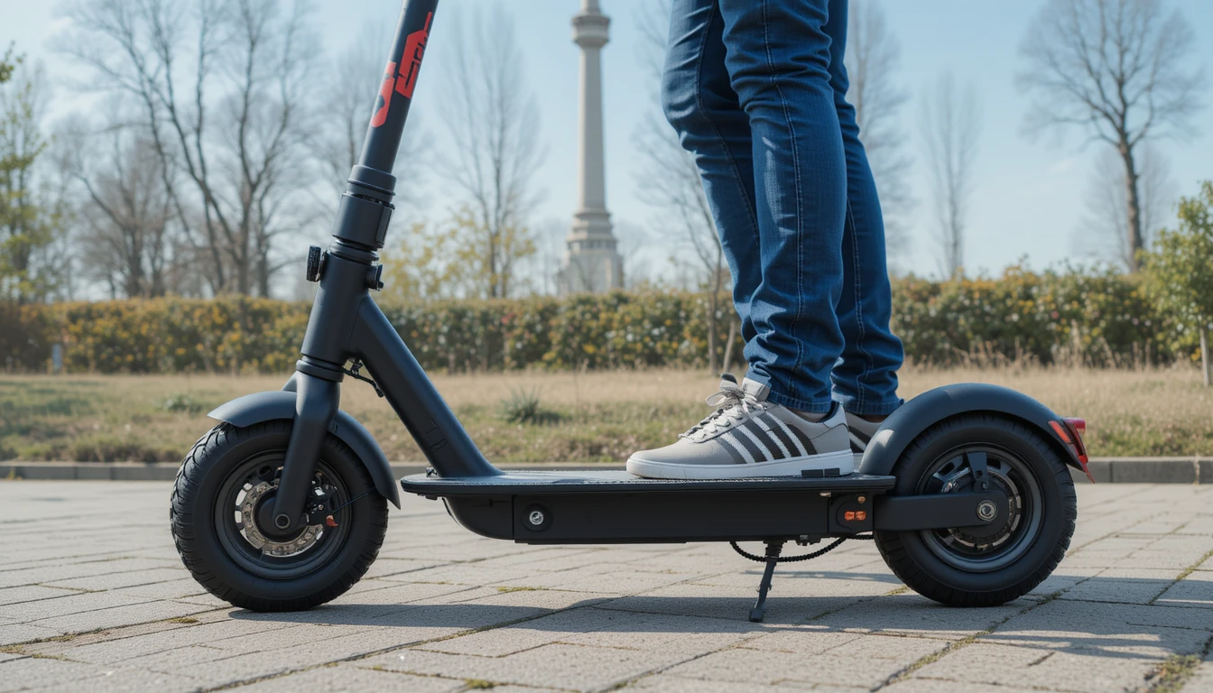 Step-by-step instructions for using an electric scooter